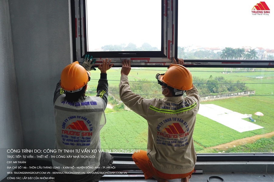 Quy trình lắp đặt cửa nhôm kính